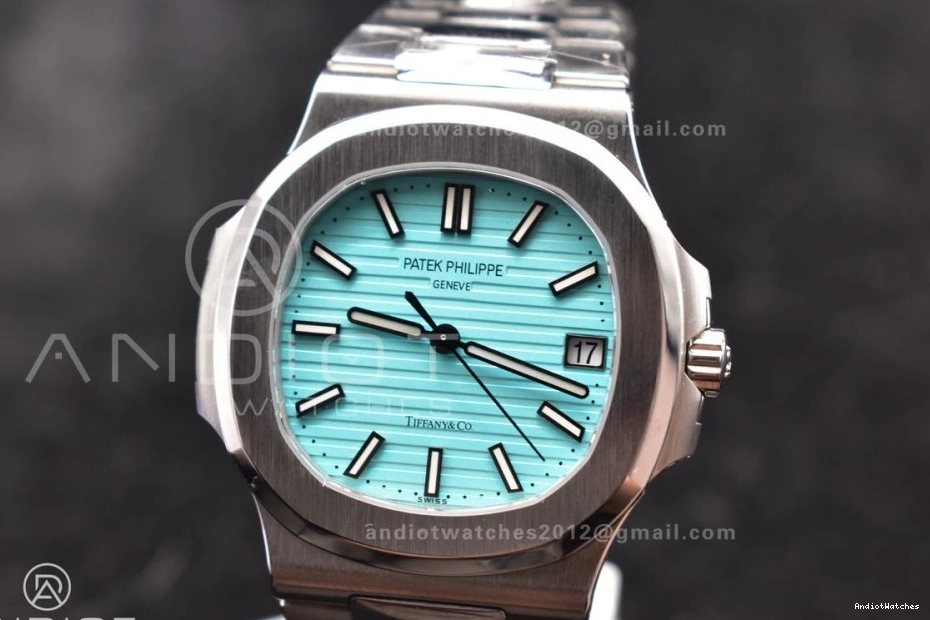 GRF Tiffany Blue on Best Tiffany WrinkleFree 5711 1:1 Dial 913 Bracelet Edition SS Nautilus 324CS 1025